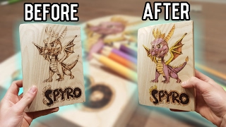 How To Wood Burn With Color [upl. by Aihsile]