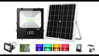 54 SMD 56 SMD 132 SMD Solar Powered Flood Light Solar Security Light from Love amp Solar [upl. by Aehcim]