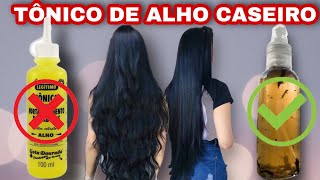 TÔNICO DE ALHO CASEIRO CABELO GIGANTE E SEM QUEDA RECEITA NATURAL [upl. by Louie]