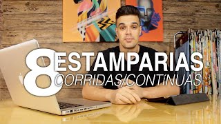 8 TIPOS DE ESTAMPARIA CORRIDA  ESTAMPA NA PRÁTICA  HENRIQUE TOLEDO [upl. by Tartaglia]