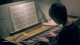 JSBach Invention 4 in D Minor BWV 775 on Clavichord [upl. by Pheni]