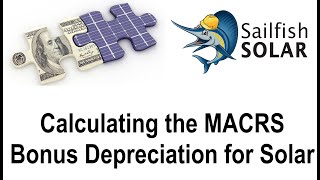 MACRS Bonus Depreciation for Commercial Solar Installations 2024 Walkthrough [upl. by Aniger]