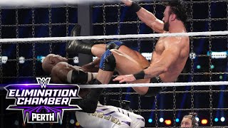 Men’s Elimination Chamber Match WWE Elimination Chamber 2024 highlights [upl. by Eatnwahs]