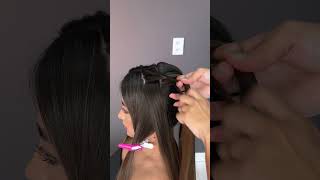 Penteado com 2 tranças passo a passo [upl. by Ainoet]