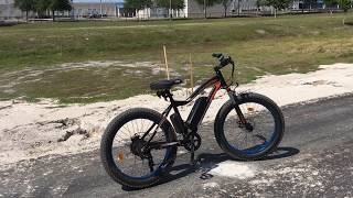 Ecotric Rocket 26” fat tire Electric bike 50 mile review [upl. by Zeke12]