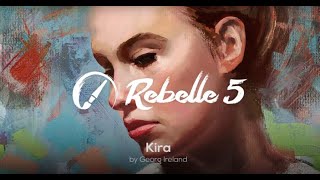 Rebelle 5 Speed Paint  Portrait of Kira by Georg Ireland [upl. by Elyak460]