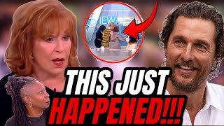 Joy Behar The View Host FREAKS OUT And WALKS OFF The View After Matthew McConaughey HUMILATES Her [upl. by Rosalba]