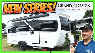 Brand New Series of Upscale Mini Glamper from Grand Design RV 2024 Serenova 160LG Travel Trailer [upl. by Annayt]