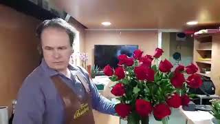 Tutorial mazzo di 30 Rose rosse per Aniversario [upl. by Zachary]