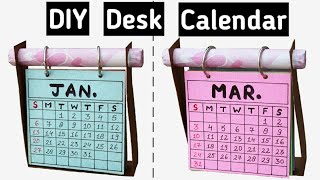 How to make Desk Calendar  DIY Calendar 2019 [upl. by Geri]