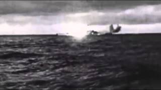 Bismarck vs Hood original WWII recordings footage [upl. by Yatnuahs]