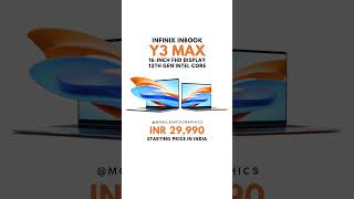 Infinix Inbook Y3 Max Price in India 🇮🇳 [upl. by Fowkes385]