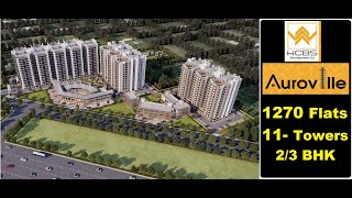 Hcbs Auroville sector 103 affordable housing Gurgaon Dwarka Expressway road 8010730143 [upl. by Nagear]