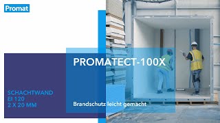 Entdecken Sie wie Sie mit PROMATECT100X eine brandsichere Schachtwand bauen [upl. by Ellehsim]