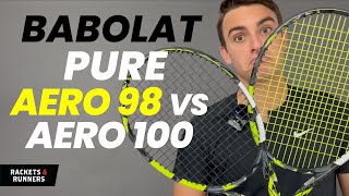 Is the Pure Aero 98 BETTER than the 100 Babolat Pure Aero 98 vs Pure Aero 100  Rackets amp Runners [upl. by Azenav900]