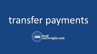 Transfer Payments  IB Macroeconomics [upl. by Nythsa]