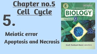 Ch5 cell cycle  Cell deathmeiotic error  class 9 biology new book  Sindh board  BIOs Attraction [upl. by Olwena844]