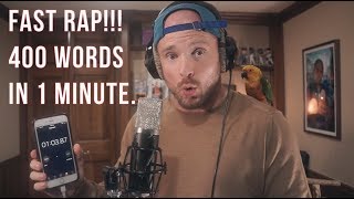 FAST RAP  400 words in 1 minute [upl. by Baryram]