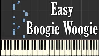 Easy Boogie Woogie Piano Tutorial  FREE SHEET MUSIC [upl. by Niahs]