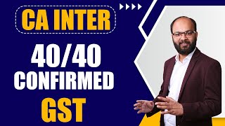 How To Score 4040 in GST  CA Inter Taxation Sep 2024  Important Revision Tips  Chandan Poddar [upl. by Liana]