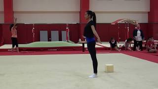 aerobic gymnastics routine تعلم جمباز الايروبيك2 [upl. by Elgar]