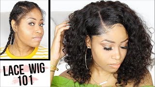 HOW TO APPLY LACE WIG FOR BEGINNERS  EASY [upl. by Aneris]