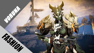 Warframe  Fashion Frame  Voruna  Howling Commando [upl. by Alvera]