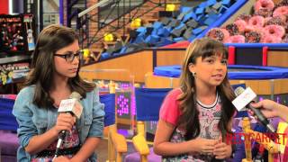 Madisyn Shipman amp Cree Cicchino at Nickelodeon’s Game Shakers Set Visit ‎GameShakers [upl. by Mitch]