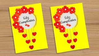 💛Linda tarjeta de cumpleaños hecha a mano 💛 Beautiful handmade Birthday card ideas 🤩 Tarjeta DIY [upl. by Suivatco]