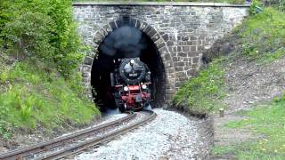 HD 99 222 der Harzer Schmalspurbahnen am ThumkulenTunnel [upl. by Luis192]