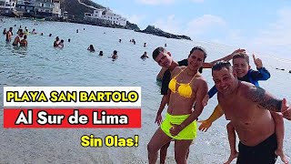 Playa SAN BARTOLO  Al Sur de LIMA Ideal para Los Peque de la Casa  Venezolanos en Perú [upl. by Rexferd]