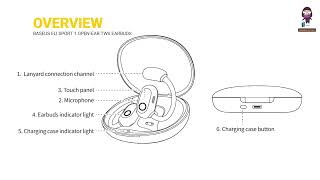 Baseus Eli Sport 1 OpenEar TWS Earbuds  Pairing Guide amp Features Overview [upl. by Rockwell]