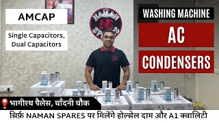 AC Condensers  All Single amp Dual Capacitors  AMCAP Capacitors  NAMAN SPARES [upl. by Meer]