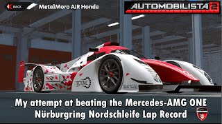 SIM RACING My attempt at breaking the MercedesAMG ONE Nürburgring Nordschleife Lap Record  AMS2 [upl. by Honna]