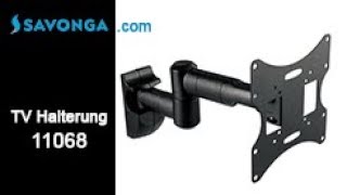 Savonga® 11068 TV Wandhalterung 23quot43quot Zoll neigbar schwenkbar  Modell 2018 [upl. by Brear]