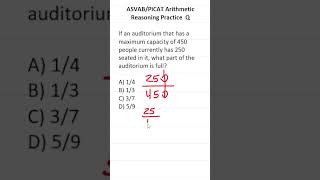 ASVABPiCAT Arithmetic Reasoning Practice Test Q Reducing Fractions acetheasvab with grammarhero [upl. by Cadal]