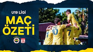 MAÇ ÖZETİ Fenerbahçe 41 EMS Yapı Sivasspor  U19 Elit A Ligi [upl. by Silberman948]