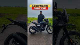 New Yezdi Adventure Exhaust Sound  BikeWale shorts yezdiadventure [upl. by Swenson]