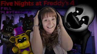 Five Nights at Freddys 4 Full Playthrough [upl. by Asatan]