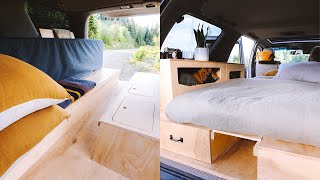 Unique SUV Camper Conversion Tour  3 Years on the Road  Tiny Home Toyota Sequoia 4x4 Overland [upl. by Anaeco]