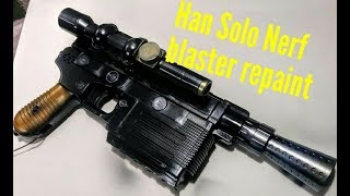 Han Solo Nerf Blaster cosmetic mod and paint job [upl. by Mot]