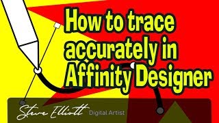 8 Tips and Tricks in Affinity Designer for absolute beginners including how to trace accurately [upl. by Yclek]