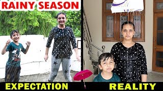 RAINY SEASON  Expectation vs Reality  Monsoon Aayu and Pihu Show [upl. by Salis]