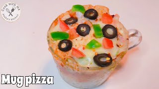 2 Minutes Mug Pizza  Mug pizza in Microwave  Microwave Pizza Recipe [upl. by Valdas]