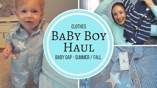 Baby Clothes Haul  Baby Boy 1 Year Old Baby Gap Shopping Haul [upl. by Ayela611]