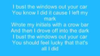 Jazmine Sullivan  Ill Bust Your Windows Out Your Car Lyrics [upl. by Malo]