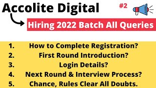 Accolite Digital Hiring Challenge All Queries Solved  Step By Step Registration  Assessment [upl. by Blossom323]