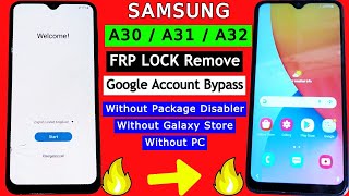 Samsung A30 A31 A32 FRP Bypass  Backup Restore Google Account BypassFRP Lock Unlock Without PC [upl. by Neruat]