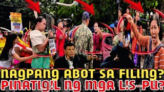 NAGPANG ABØT SA FILING PNATIGL NG MGA LSPU RÃLLY NG BAYAN MUNA ANTI VP SARA [upl. by Akenn]