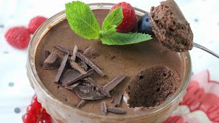 Bestes Mousse au Chocolat Rezept  NUR 3 ZUTATEN  Tooootaaaal lecker [upl. by Oralla208]